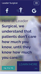 Mobile Screenshot of leadersurgical.net
